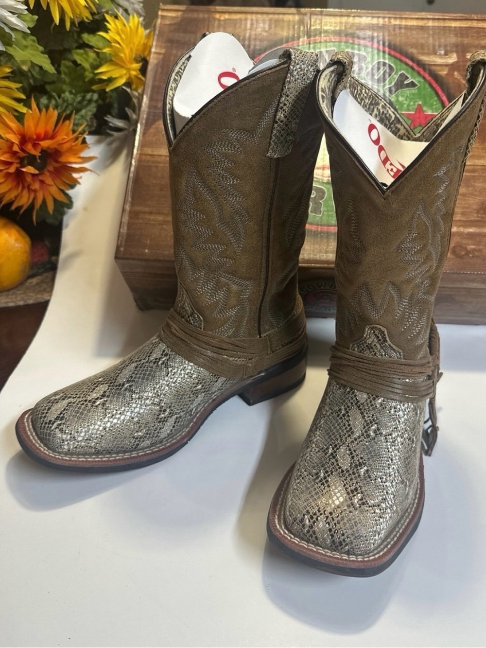 Western Boots in Brown